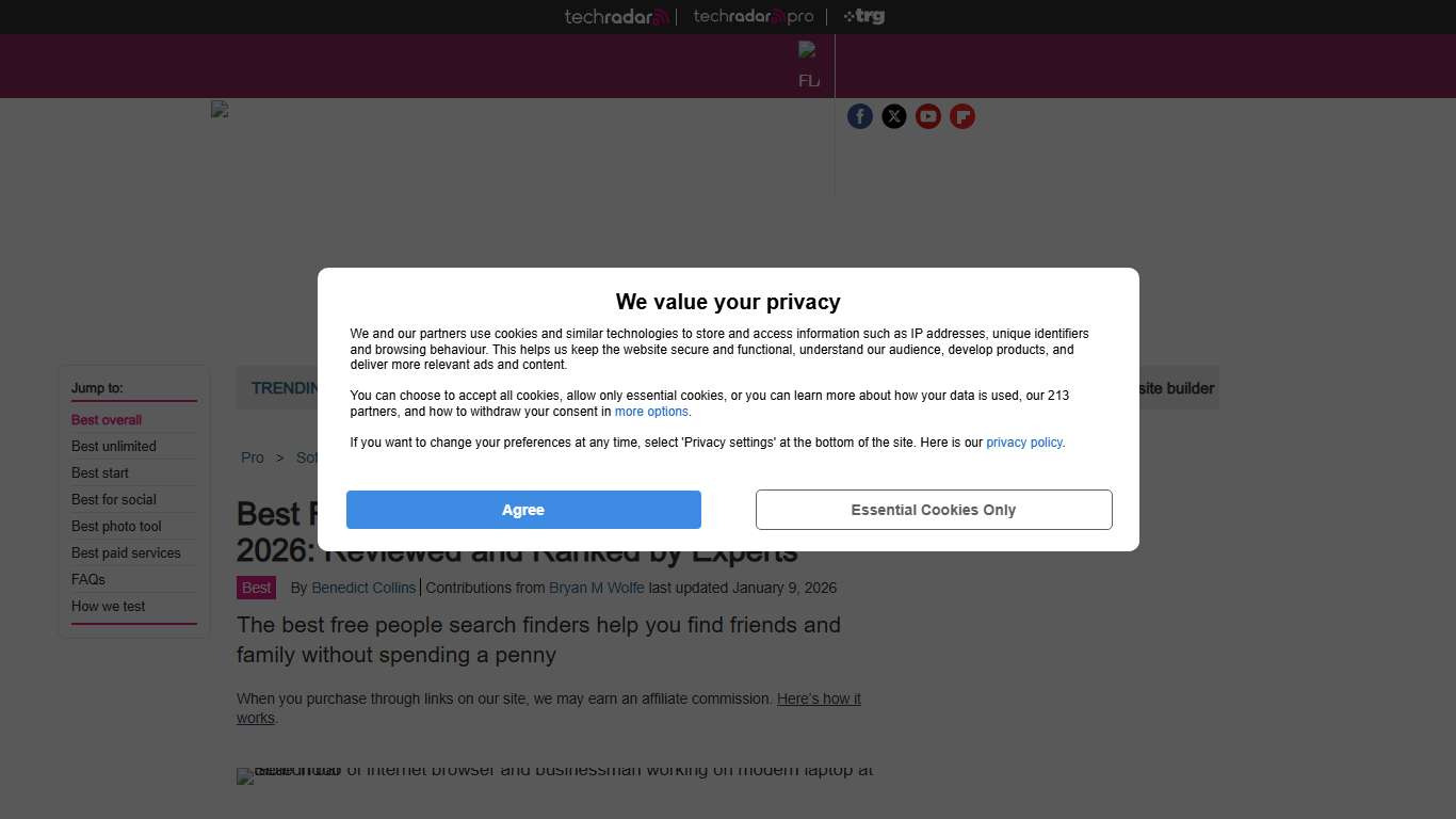 Best free people search finder service of 2026: reviewed and ranked by experts TechRadar
